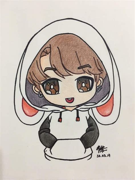 cute bts drawings easy.